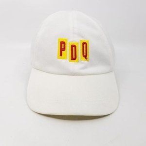PDQ Fast Food Chicken Strapback Baseball Hat Cap Adjustable White Yellow